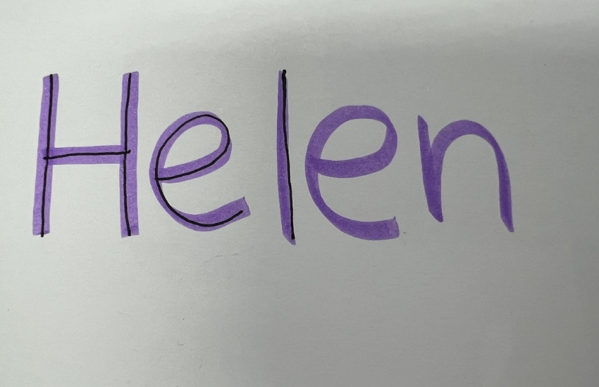 Highlighter letters