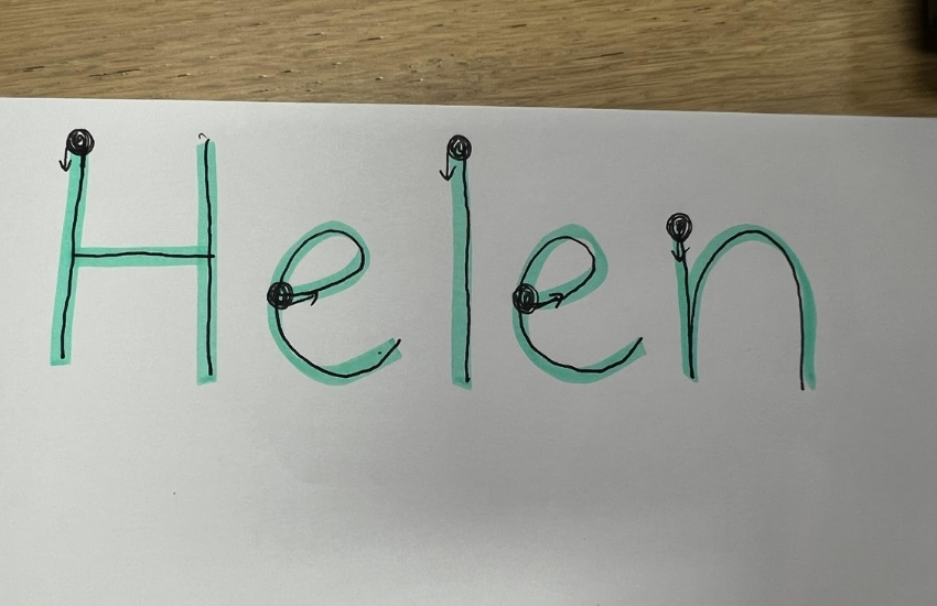 Highlighter Letters